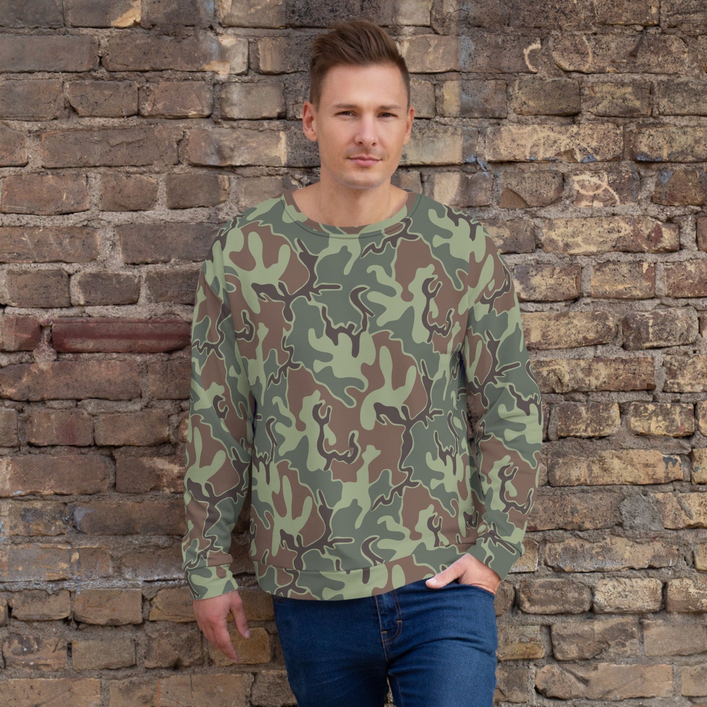 South Korean ROK Puzzle CAMO Unisex Sweatshirt - XS - Sweatshirts