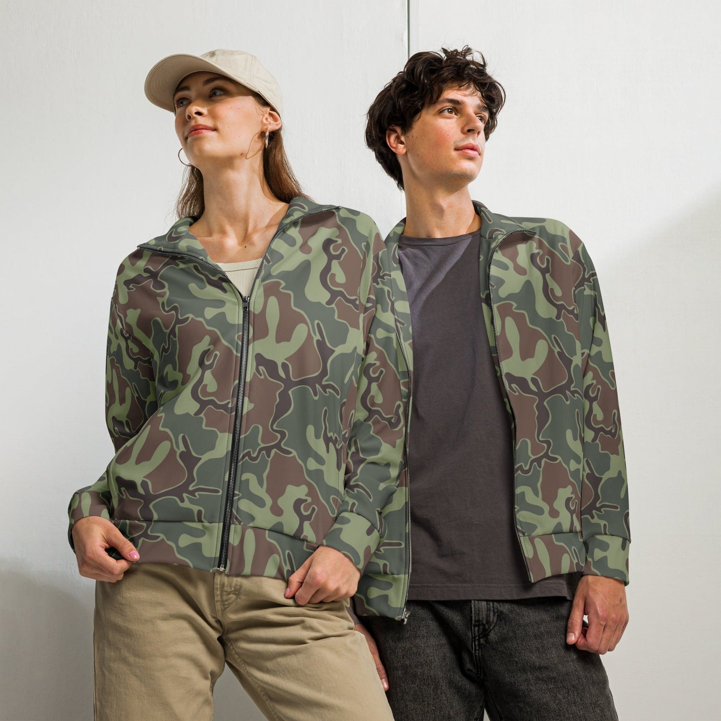 South Korean ROK Puzzle CAMO Unisex track jacket - 2XS - Track Jackets