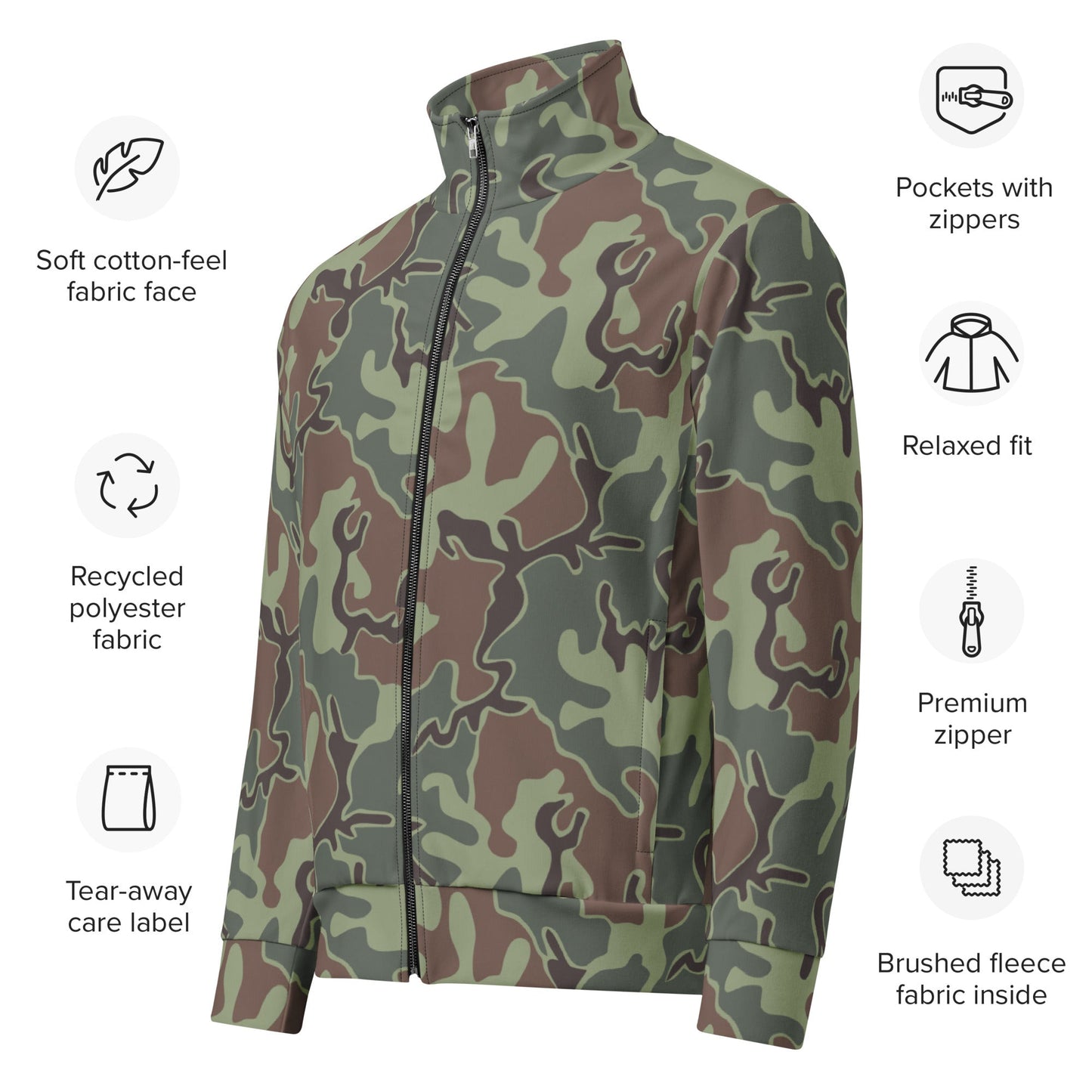 South Korean ROK Puzzle CAMO Unisex track jacket - Track Jackets