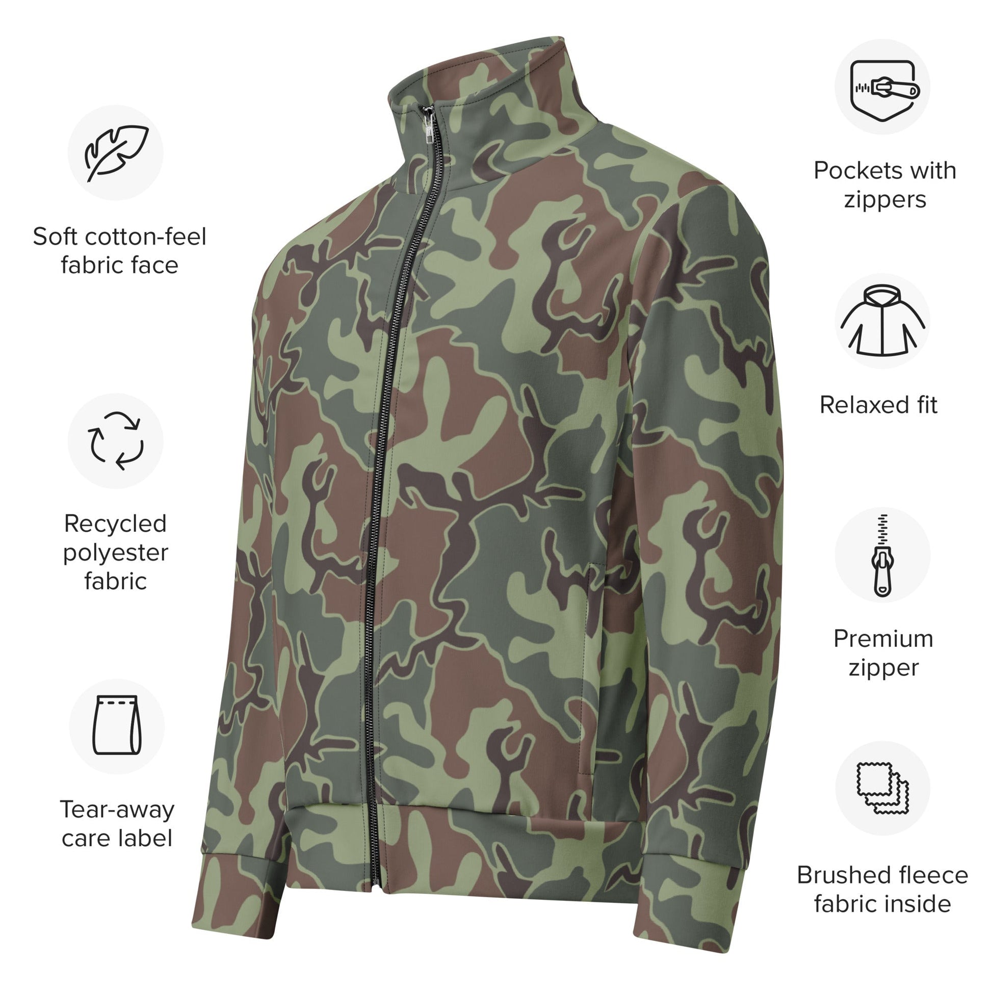South Korean ROK Puzzle CAMO Unisex track jacket - Track Jackets