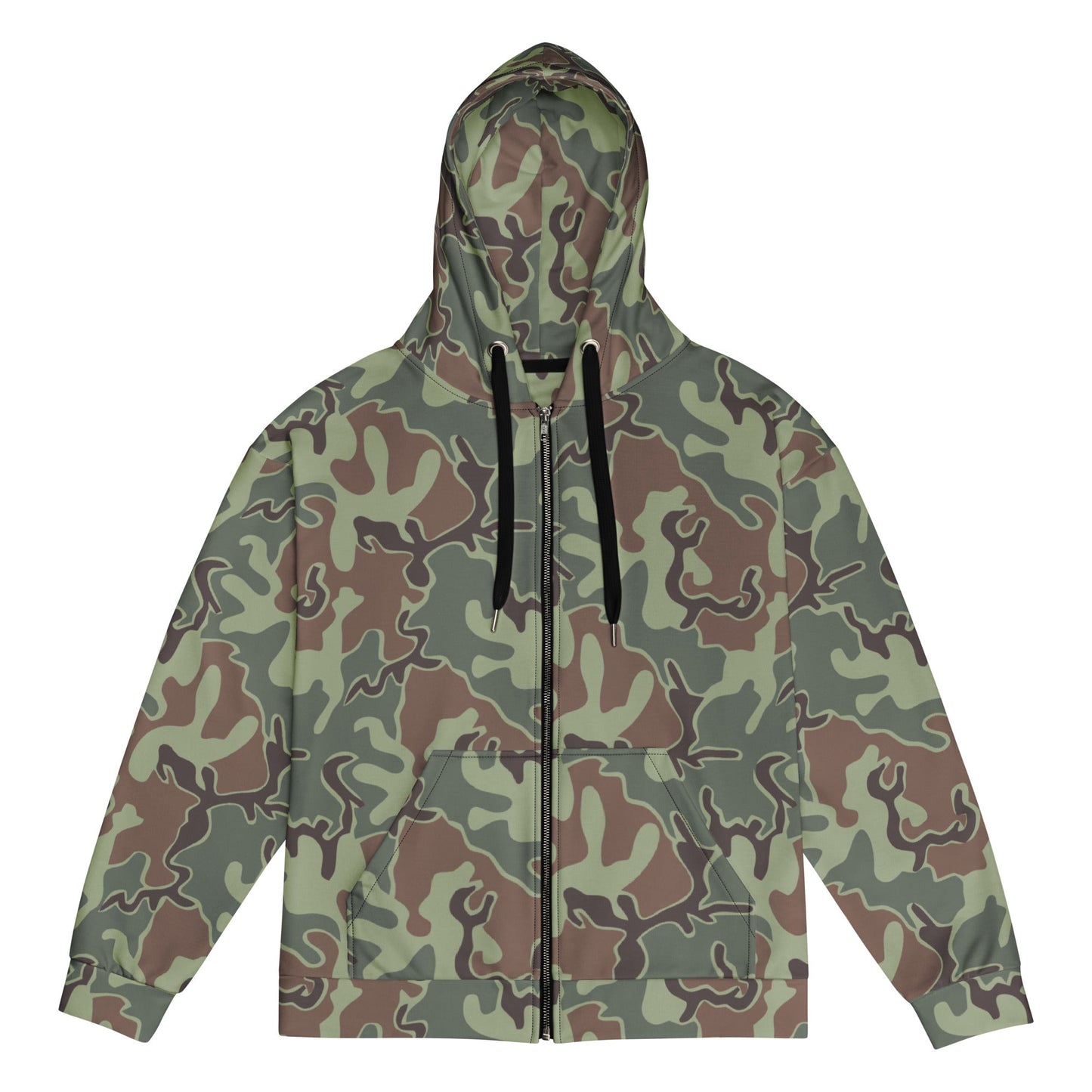 South Korean ROK Puzzle CAMO Unisex zip hoodie - 2XS - Zip Hoodies