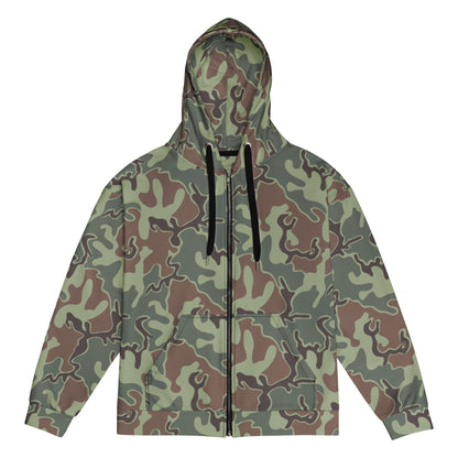 South Korean ROK Puzzle CAMO Unisex zip hoodie - 2XS - Zip Hoodies