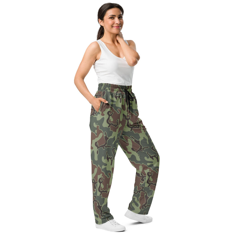 Puzzle South Korean CAMO Unisex Wide-Leg Joggers