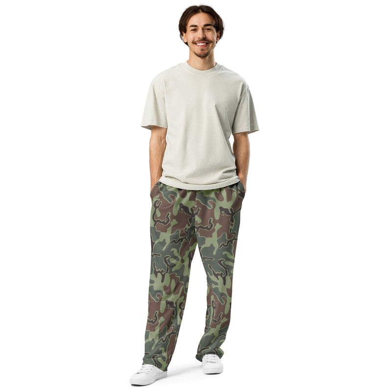 Puzzle South Korean CAMO Unisex Wide-Leg Joggers