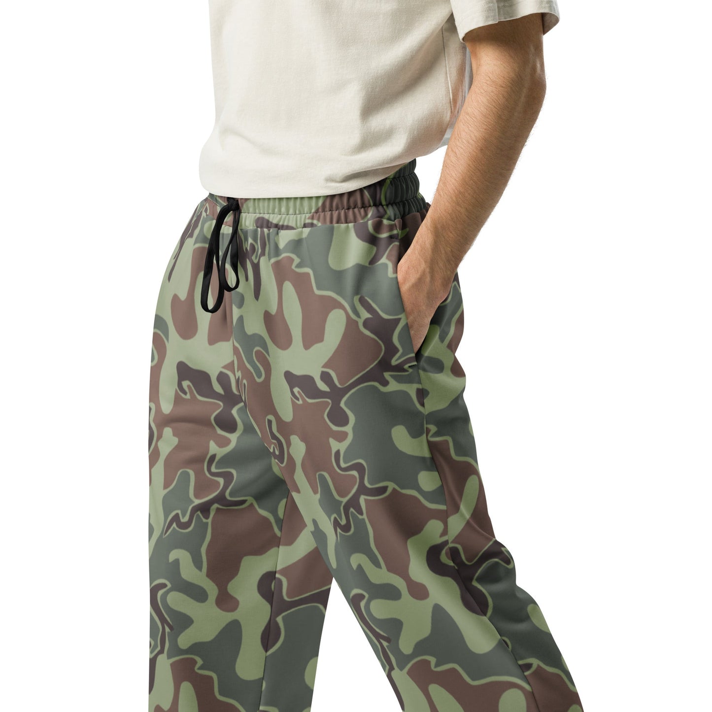 South Korean ROK Puzzle CAMO Wide-leg joggers - Joggers