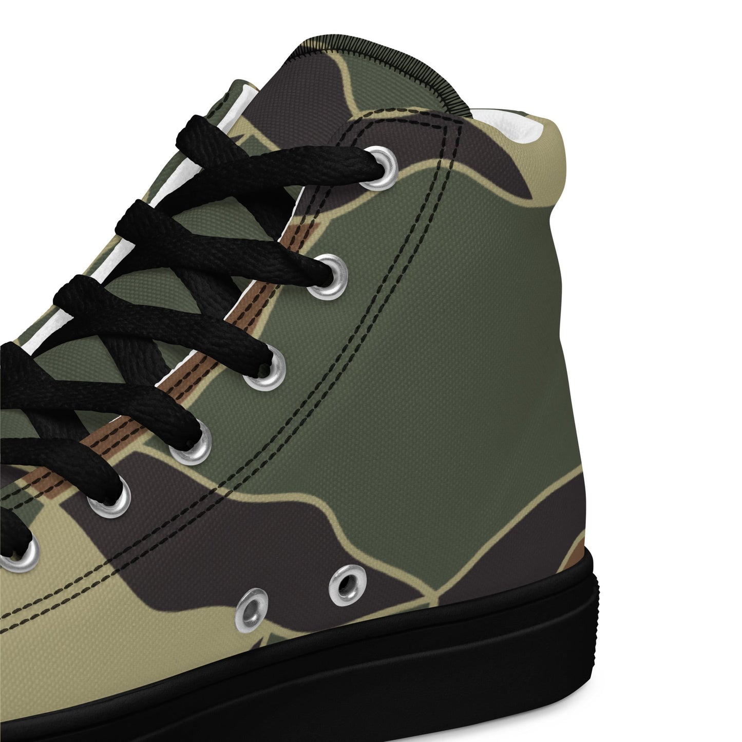 South Korean ROK Turtle Shell CAMO Mens high top canvas shoes - High Top Canvas Shoes