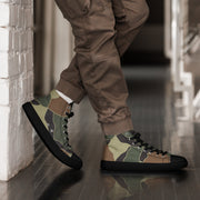 Turtle Shell South Korean CAMO Mens High-Top Canvas Shoes - 5