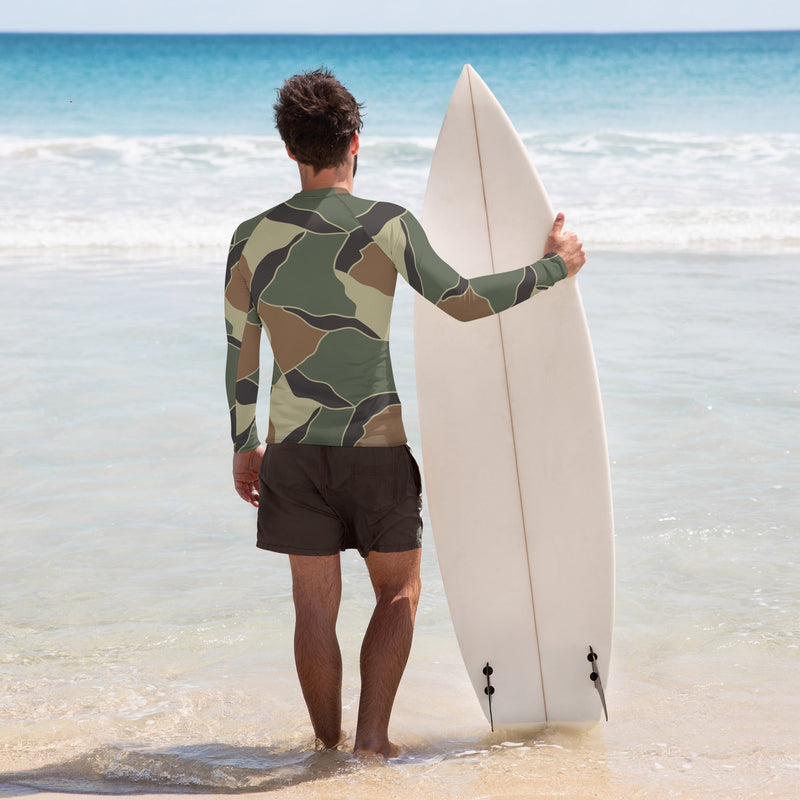 Turtle Shell South Korean CAMO Mens Long-Sleeve Rash Guard