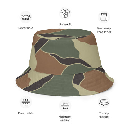 South Korean ROK Turtle Shell CAMO Reversible bucket hat - Bucket Hats
