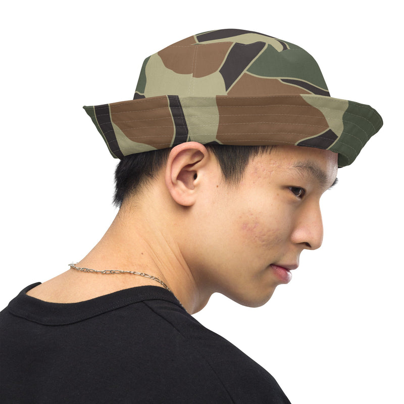 Turtle Shell South Korean CAMO Reversible Bucket Hat - Head