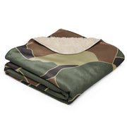 Turtle Shell South Korean CAMO Sherpa Blanket