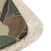 Turtle Shell South Korean CAMO Sherpa Blanket