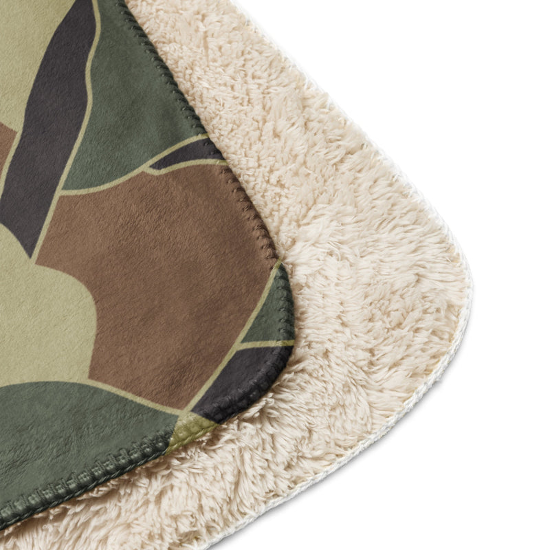 Turtle Shell South Korean CAMO Sherpa Blanket