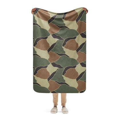 South Korean ROK Turtle Shell CAMO Sherpa blanket - 37″×57″ - Blankets