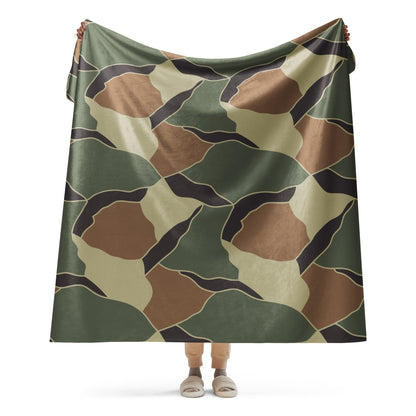 South Korean ROK Turtle Shell CAMO Sherpa blanket - 60″×80″ - Blankets