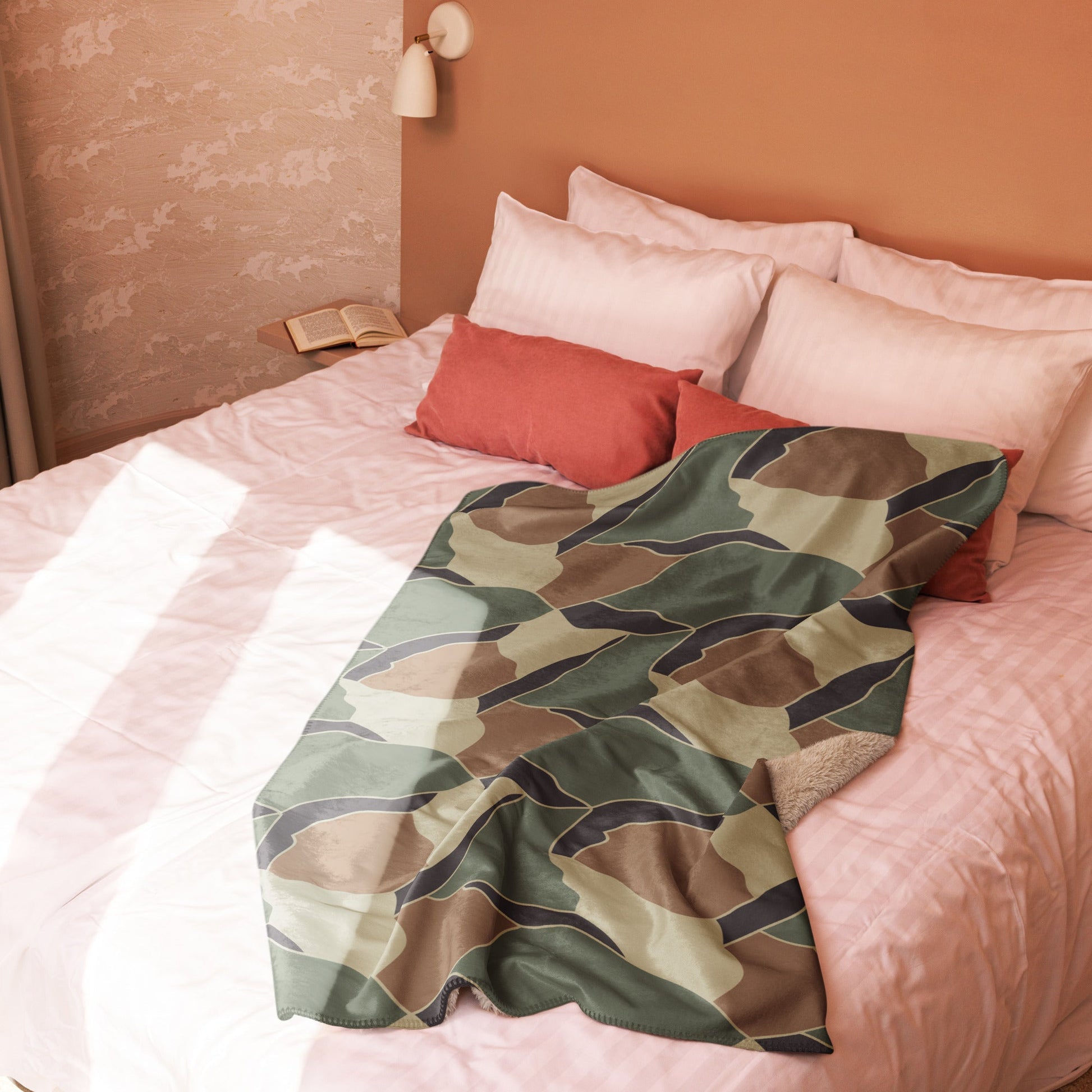 South Korean ROK Turtle Shell CAMO Sherpa blanket - Blankets