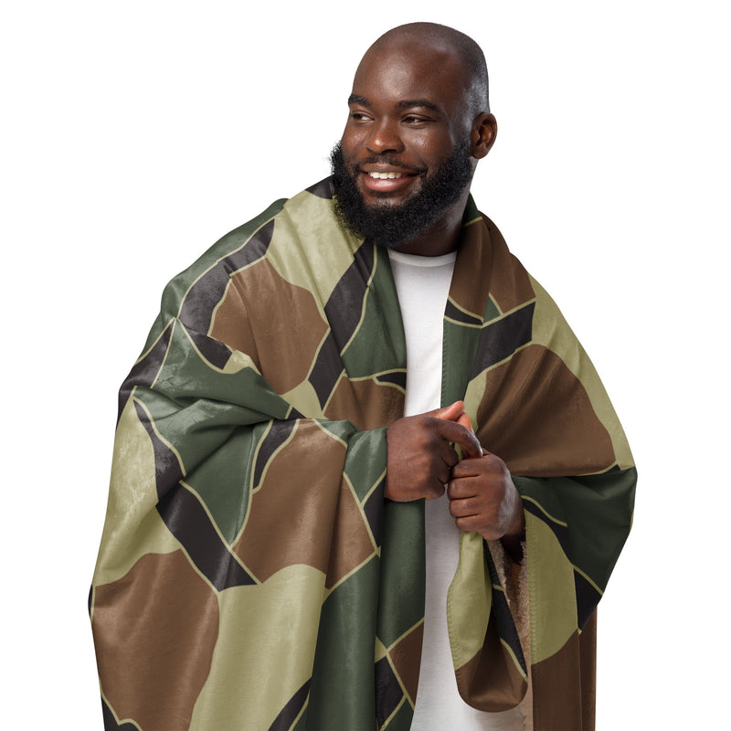 Turtle Shell South Korean CAMO Sherpa Blanket