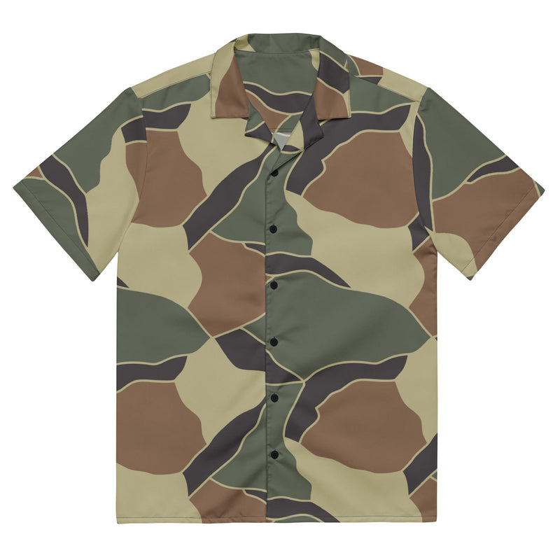 Turtle Shell South Korean CAMO Unisex Short-Sleeve Button Shirt - 2XS - Button-Up