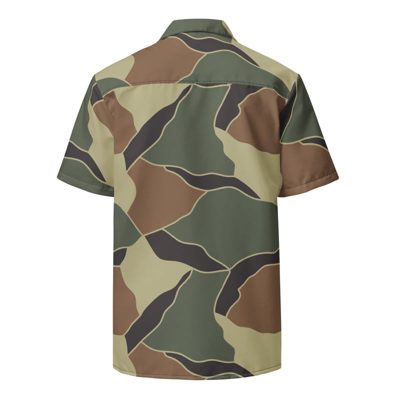 Turtle Shell South Korean CAMO Unisex Short-Sleeve Button Shirt - Button-Up