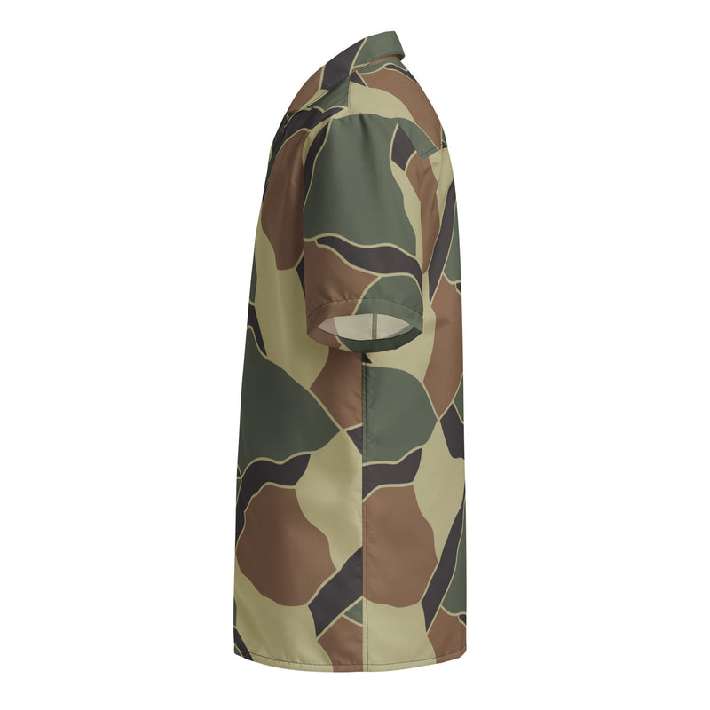 Turtle Shell South Korean CAMO Unisex Short-Sleeve Button Shirt - Button-Up