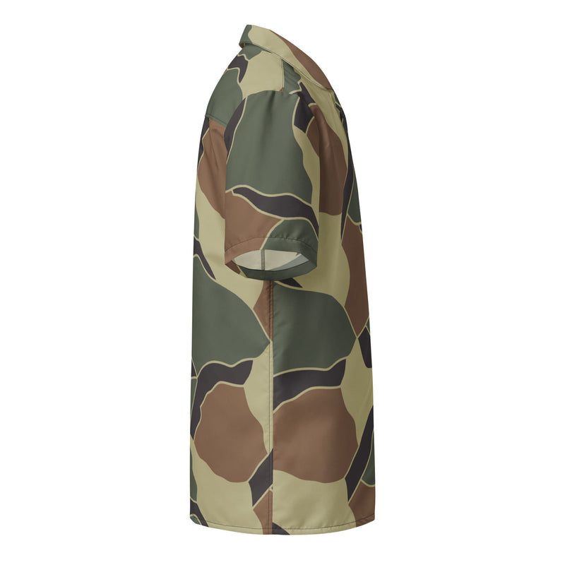 Turtle Shell South Korean CAMO Unisex Short-Sleeve Button Shirt - Button-Up