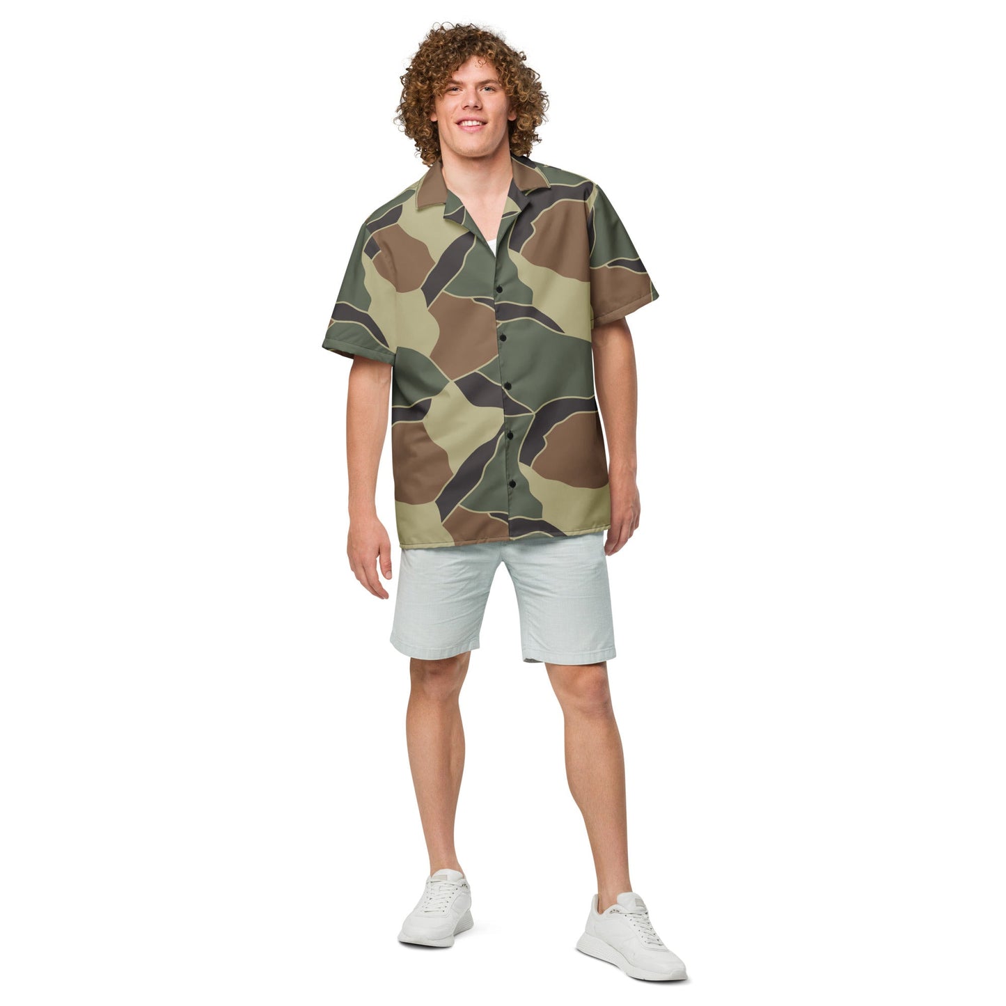 South Korean ROK Turtle Shell CAMO Unisex button shirt - Button Shirts