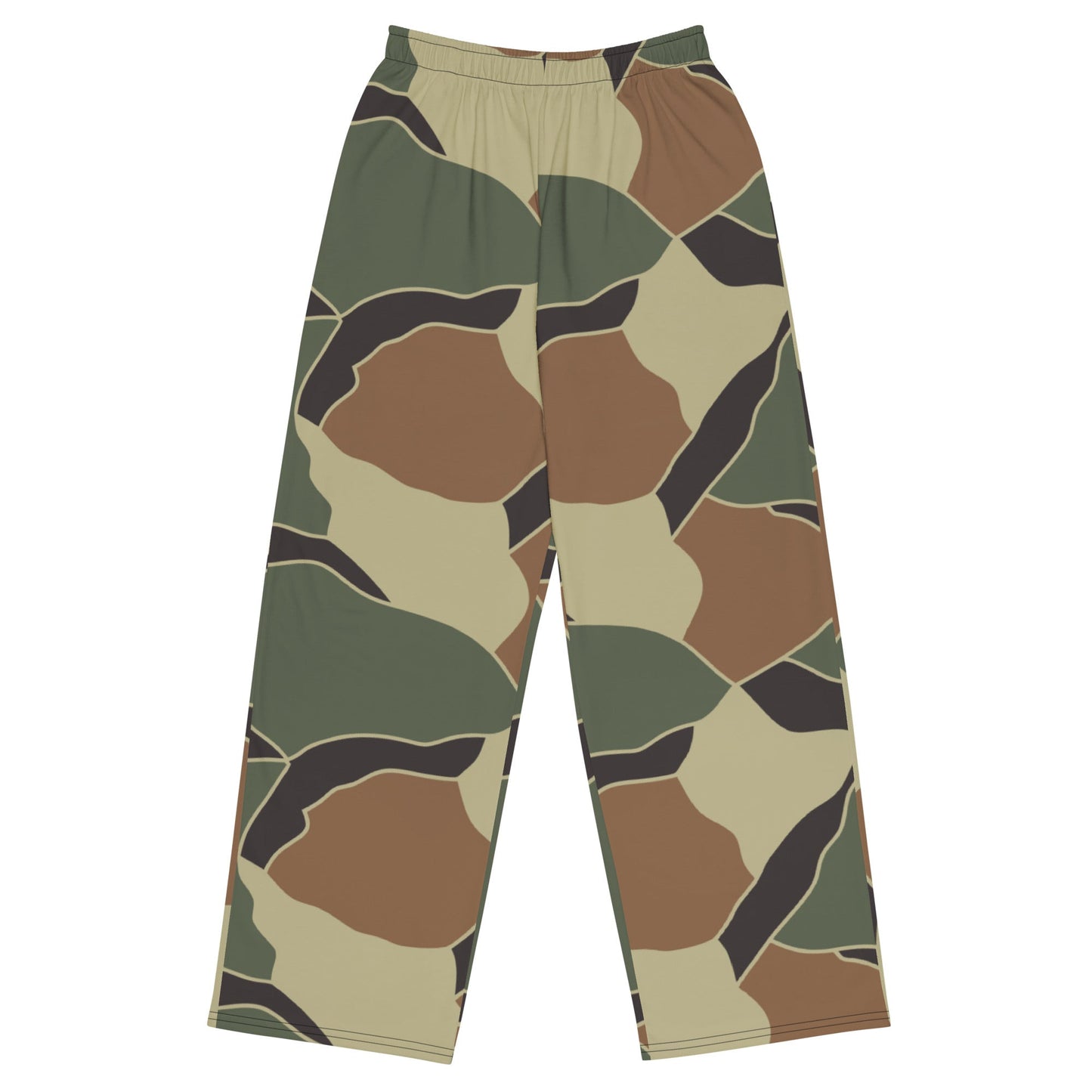 South Korean ROK Turtle Shell CAMO unisex wide-leg pants - 2XS - Wide-leg Pants