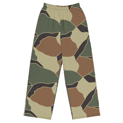 South Korean ROK Turtle Shell CAMO unisex wide-leg pants - 2XS - Wide-leg Pants