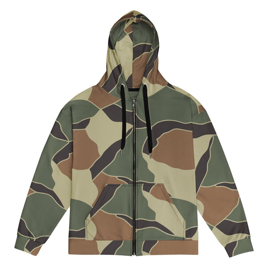 South Korean ROK Turtle Shell CAMO Unisex zip hoodie - 2XS - Zip Hoodies