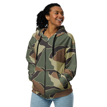 South Korean ROK Turtle Shell CAMO Unisex zip hoodie - Zip Hoodies