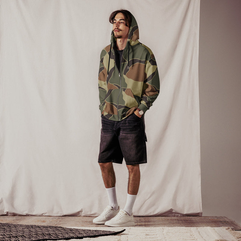 Turtle Shell South Korean CAMO Unisex Zip Hoodie