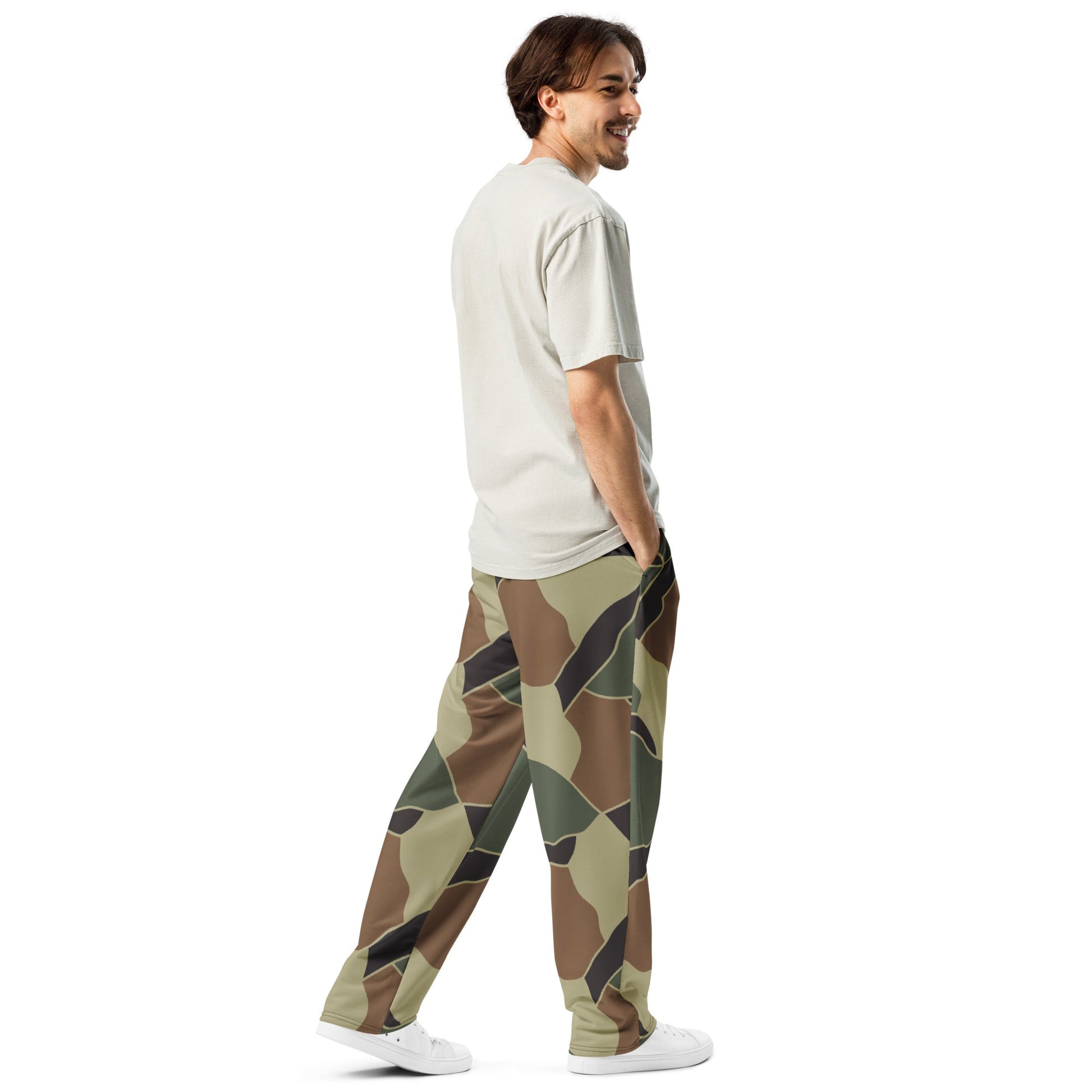 South Korean ROK Turtle Shell CAMO Wide-leg joggers - Joggers