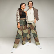 Turtle Shell South Korean CAMO Unisex Wide-Leg Joggers - 2XS