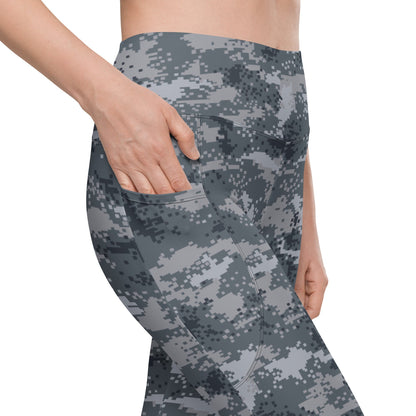 South Korean Sea Salvage & Rescue Unit (SSU) Digital CAMO Leggings with pockets - Womens With Pockets