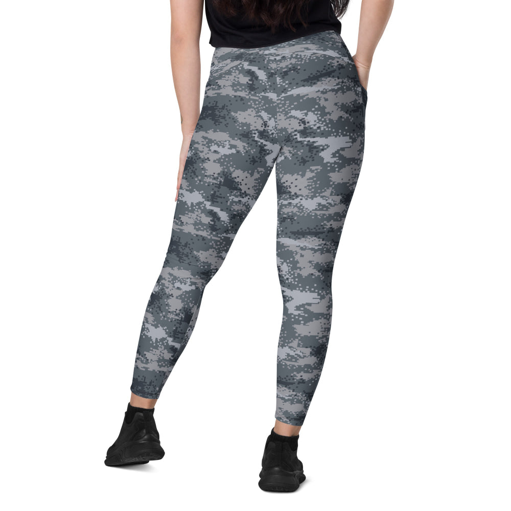 South Korean Sea Salvage & Rescue Unit (SSU) Digital CAMO Leggings with pockets - Womens With Pockets