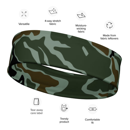 South Korean Special Forces Noodle Swirl CAMO Headband