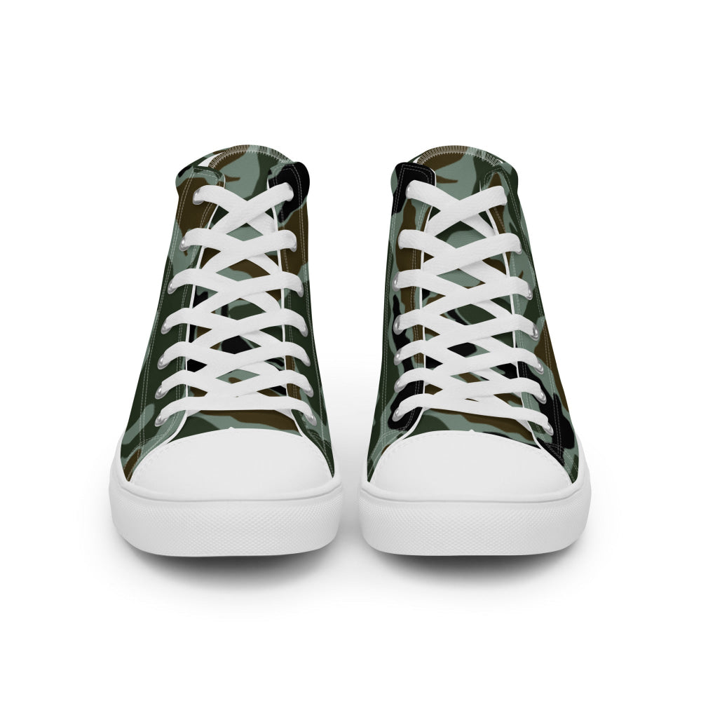 South Korean Special Forces Noodle Swirl CAMO Men’s high top canvas shoes - Mens High Top Canvas Shoes