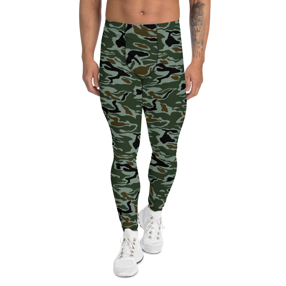 South Korean Special Forces Noodle Swirl CAMO Men’s Leggings - XS - Mens