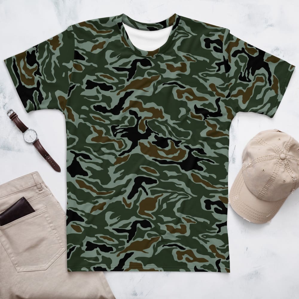 South Korean Special Forces Noodle Swirl CAMO Men’s T-shirt - XS