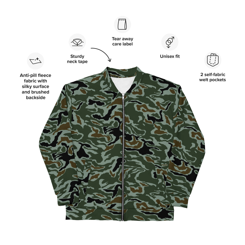 South Korean Special Forces Noodle Swirl CAMO Unisex Bomber Jacket