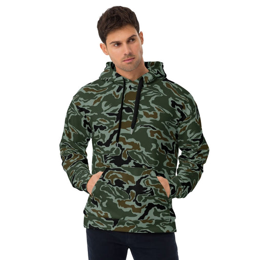 South Korean Special Forces Noodle Swirl CAMO Unisex Hoodie - XS
