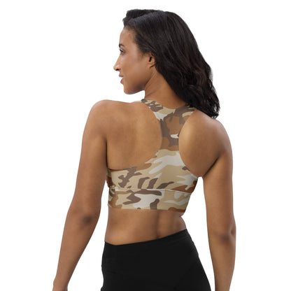 South Korean Tonghab Desert CAMO Longline sports bra - Womens Sports Bra