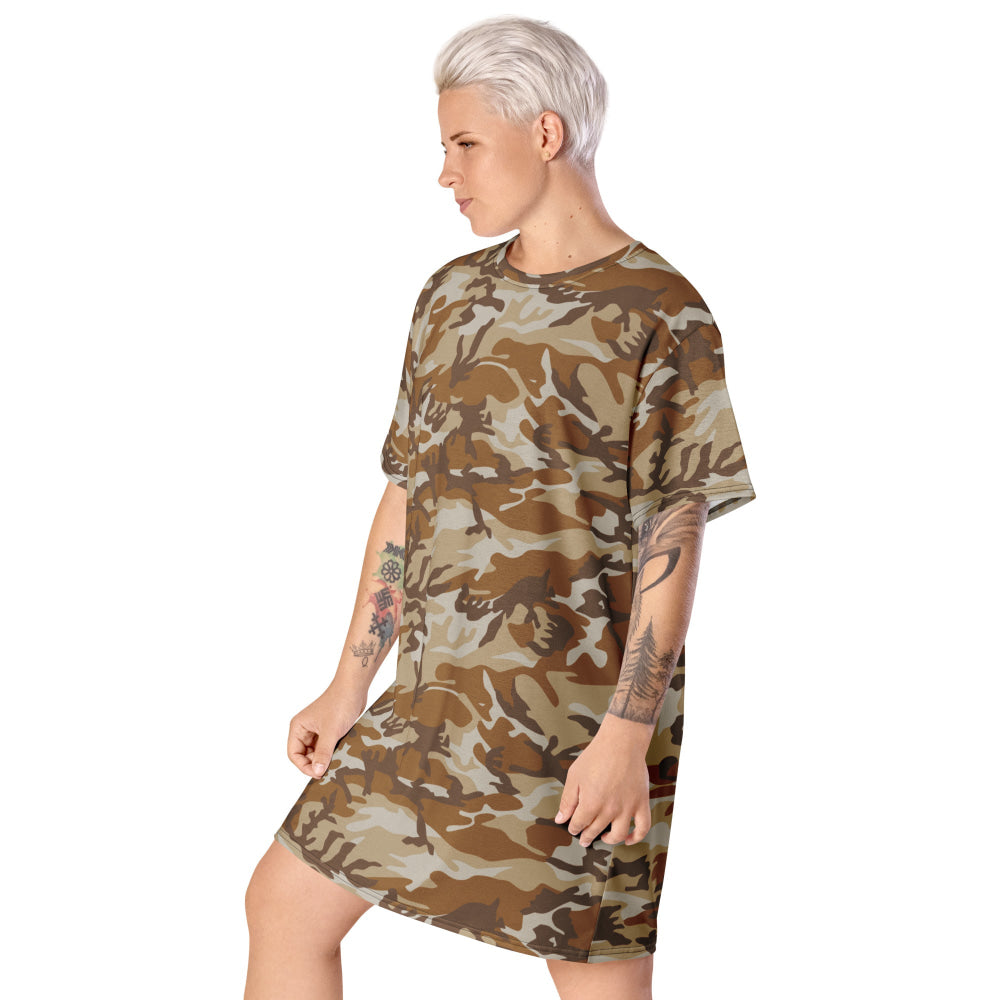 South Korean Tonghab Desert CAMO T-shirt dress - Womens T-Shirt Dress