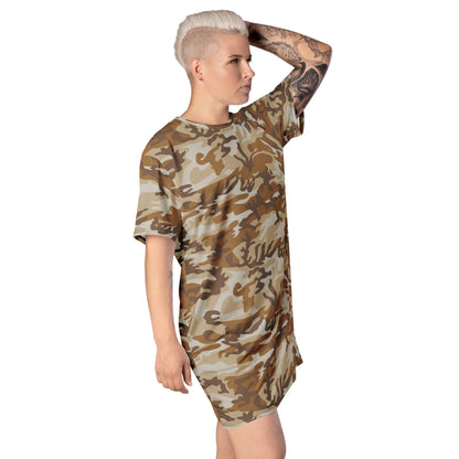 South Korean Tonghab Desert CAMO T-shirt dress - Womens T-Shirt Dress