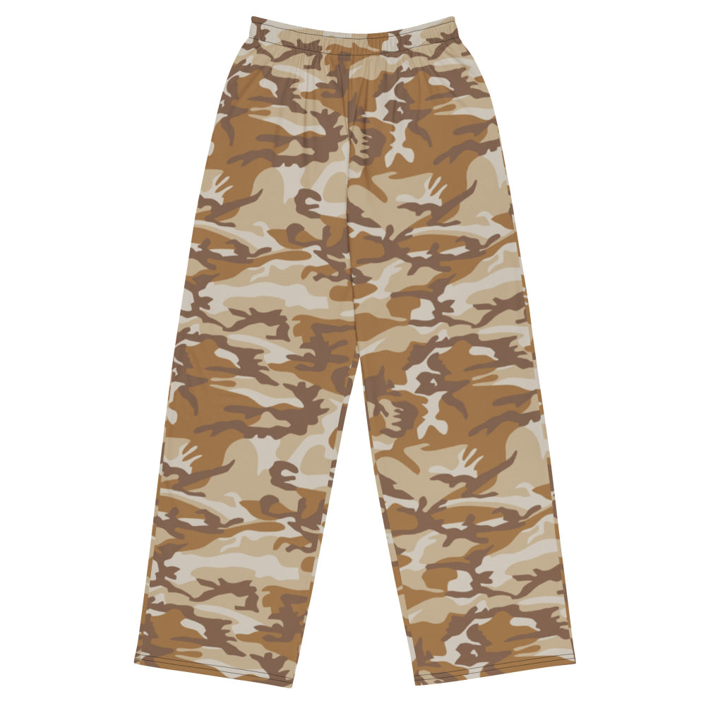 South Korean Tonghab Desert CAMO unisex wide-leg pants - 2XS - Unisex Wide-Leg Pants