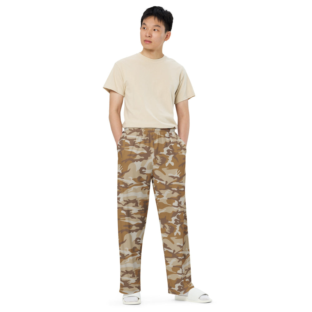 South Korean Tonghab Desert CAMO unisex wide-leg pants - Unisex Wide-Leg Pants