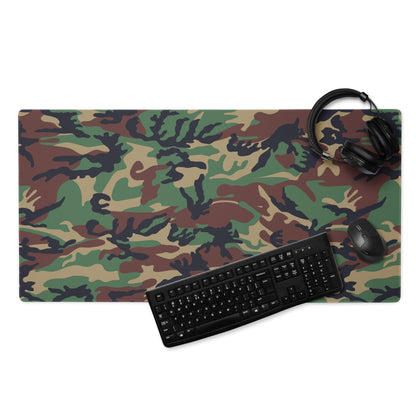 South Korean Tonghab Woodland CAMO Gaming mouse pad - 36″×18″ - Mouse Pad