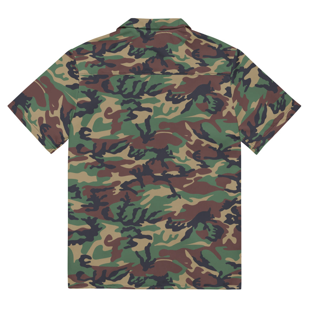 South Korean Tonghab Woodland CAMO Unisex button shirt - Button Shirt