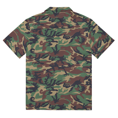 South Korean Tonghab Woodland CAMO Unisex button shirt - Button Shirt