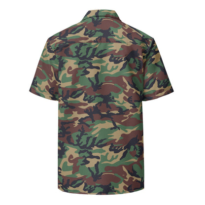 South Korean Tonghab Woodland CAMO Unisex button shirt - Button Shirt